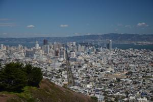 San Francisco jako na dlani (pohled z Twin Peaks)