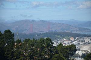 Golden Gate z vyhlídky Twin Peaks