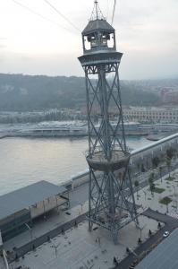 Pohled z lanovky nad přístavem